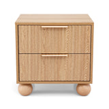 Dalwood 2 Drawer Bedside Table, Pine