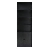 Rose Park 6 Tier Bookshelf, Black
