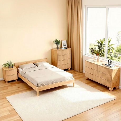 Bundanoon 4 Drawer Tallboy, Pine view 6