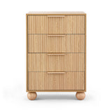 Bundanoon 4 Drawer Tallboy, Pine view 7