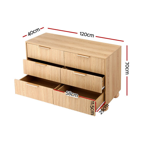 Hill Top 6 Drawer Lowboy, Pine