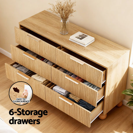 Hill Top 6 Drawer Lowboy, Pine