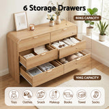 Mandemar 6 Drawer Lowboy, Pine