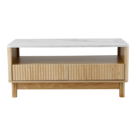 Toolangi Coffee Table, Wood and White