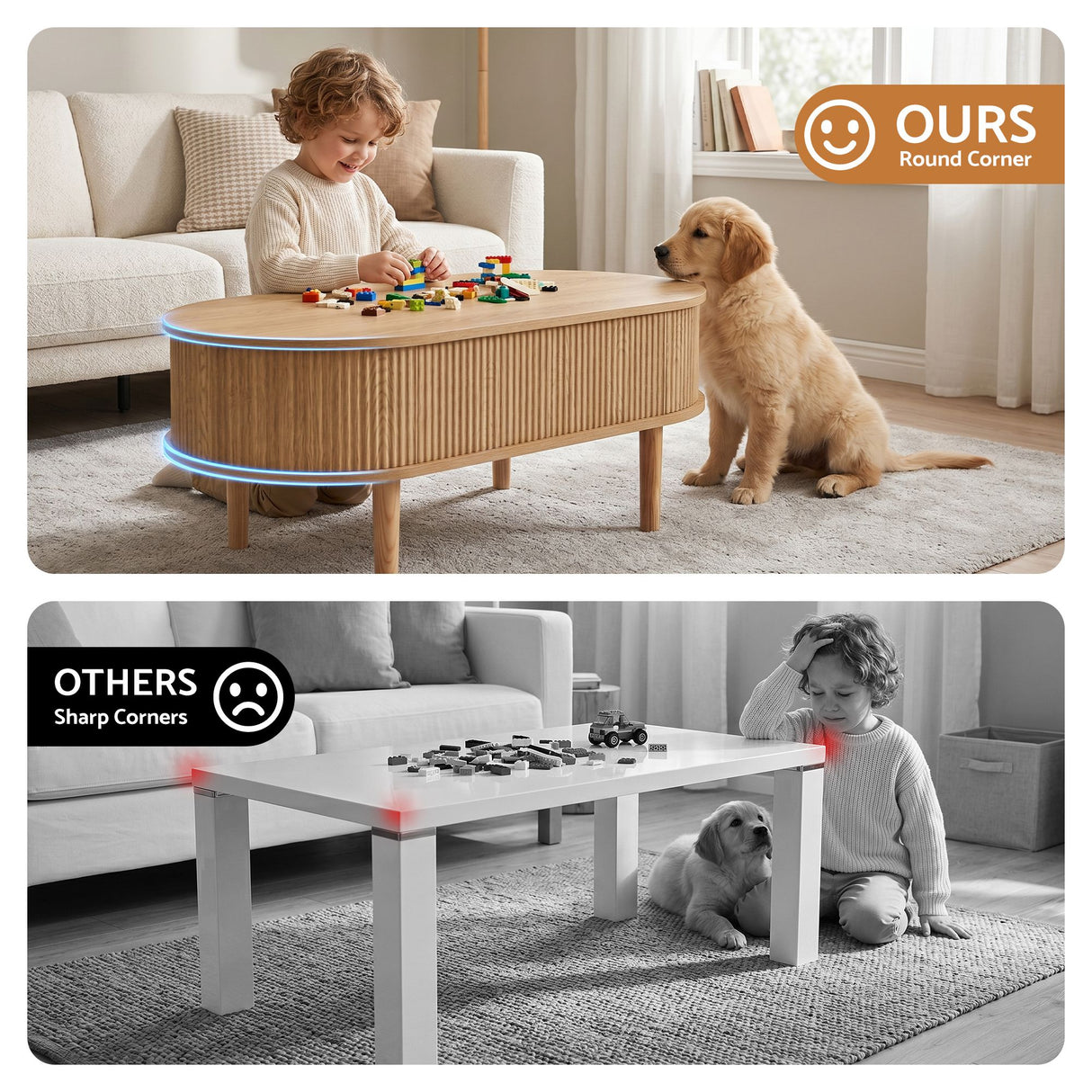 Yering Lift Top Coffee Table, Natural
