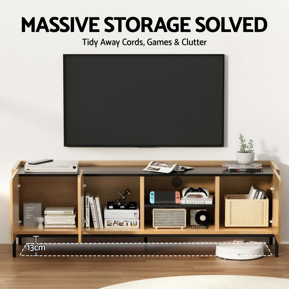 Artiss 160cm Pine TV Unit Entertainment Cabinet with Shelf — Allure Home Collections