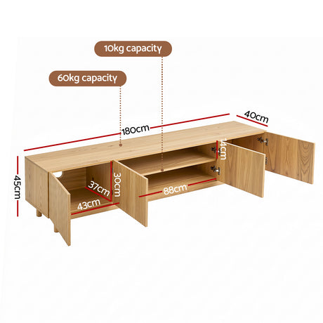 Coles Bay 180cm TV Unit, Pine