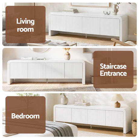 Scottsdale 180cm Entertainment Unit, White