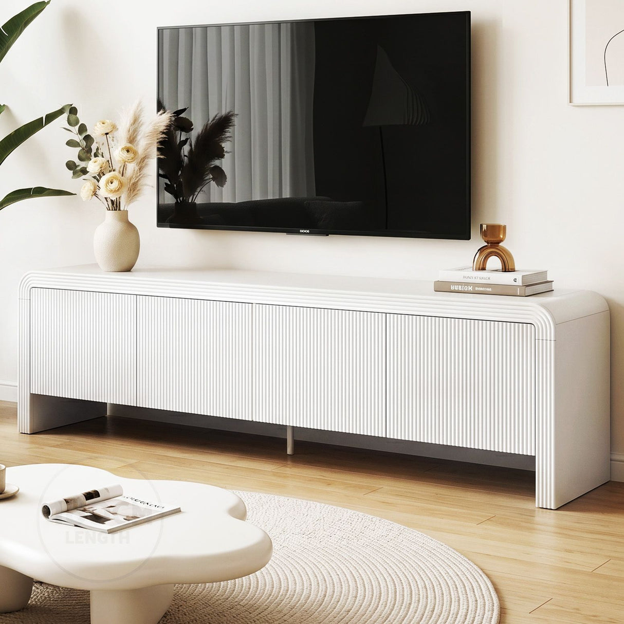 Scottsdale 180cm Entertainment Unit, White