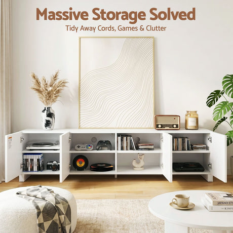 Scamander 180cm Entertainment Unit, White
