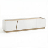 Hobart 180cm TV Unit, White & Pine