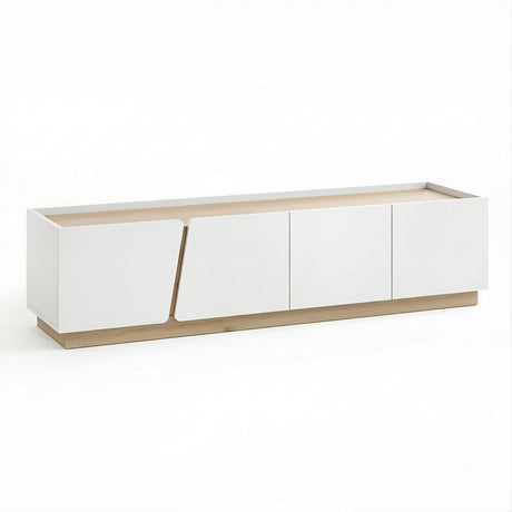 Hobart 180cm TV Unit, White & Pine