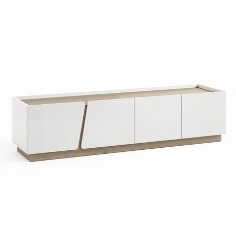 St Marys 180cm Entertainment Unit, White and Oak