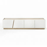 Hobart 180cm TV Unit, White & Pine