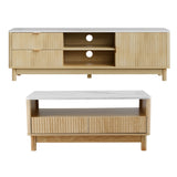 Hartley TV Unit and Coffee Table Set, view 8