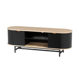 Artiss Black and Pine TV Unit Storage Cabinet — Allure Home Collections