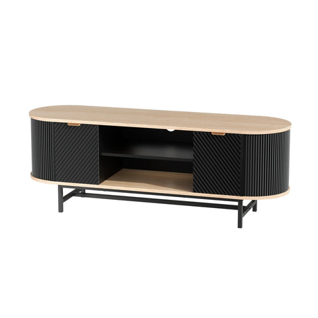 Artiss Black and Pine TV Unit Storage Cabinet — Allure Home Collections