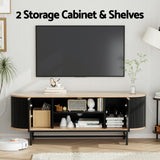 Artiss Black and Pine TV Unit Storage Cabinet — Allure Home Collections