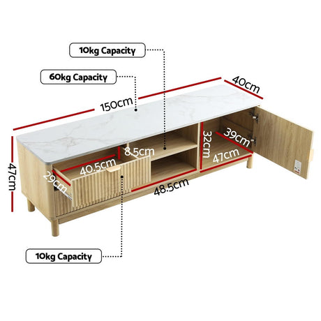 Strahan 150cm Entertainment Unit, Pine