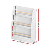 Keezi 3-Tier Kids Bookshelf with Protective Rods — Book and Toy Organiser — Allure Home Collections