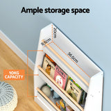 Keezi 3-Tier Kids Bookshelf with Protective Rods — Book and Toy Organiser — Allure Home Collections