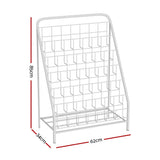 Kids Foldable Bookshelf, 6 Tier White