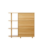 Artiss 3-Drawer Storage Cabinet with 3 Open Shelves in Pine — Allure Home Collections