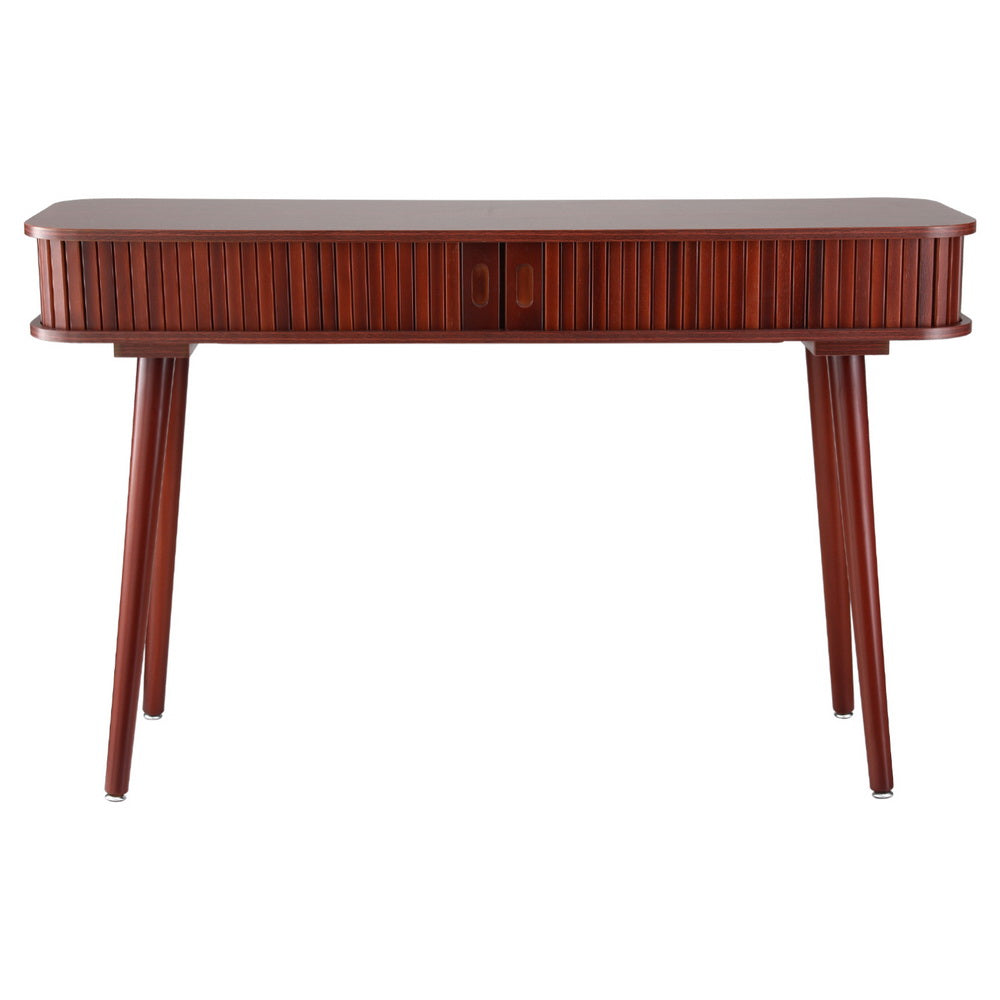 Artiss ARNO 120cm Console Table with 2 Drawers — Particle Board, Pinewood Legs — Allure Home Collections