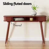 Artiss ARNO 120cm Console Table with 2 Drawers — Particle Board, Pinewood Legs — Allure Home Collections
