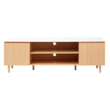 Artiss 180cm Pine and White TV Cabinet with Open Shelves — Allure Home Collections