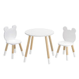 Lochnagar Kids Table and 2 Chairs 3pcs, Animal Design