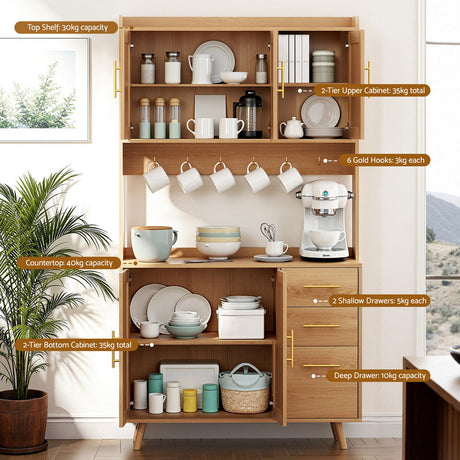 Merbein 3 Drawer Buffet Sideboard, Pine
