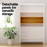 Artiss 9-Tier White Shoe Rack Storage Cabinet — Allure Home Collections