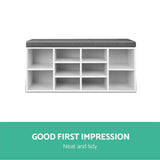 Artiss BOA Multifunctional Shoe Rack Storage Cabinet Bench — Two-Tone Design — Allure Home Collections