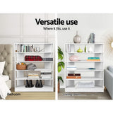 Artiss 6-Tier 30-Pair White Shoe Rack Cabinet — Modern Entryway Storage — Allure Home Collections
