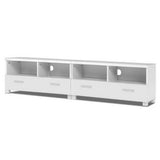 Artiss Eddie 180cm White TV Cabinet — Melamine Finish with Ample Storage — Allure Home Collections
