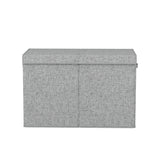 Large Toy Box Chest with Flip Top Lid, Grey