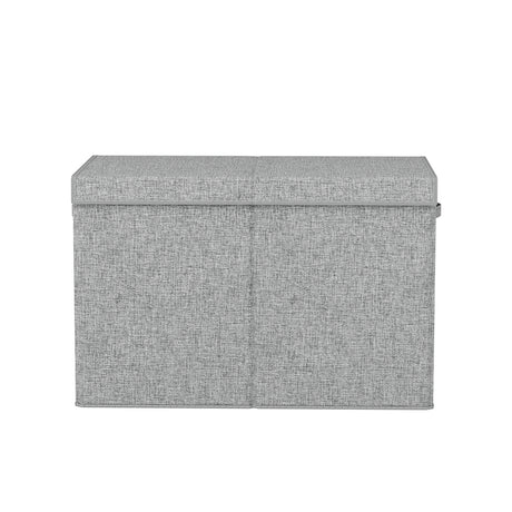 Large Toy Box Chest with Flip Top Lid, Grey