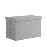 Large Toy Box Chest with Flip Top Lid, Grey
