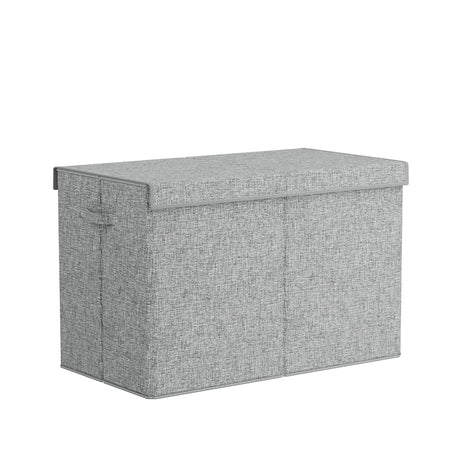 Large Toy Box Chest with Flip Top Lid, Grey