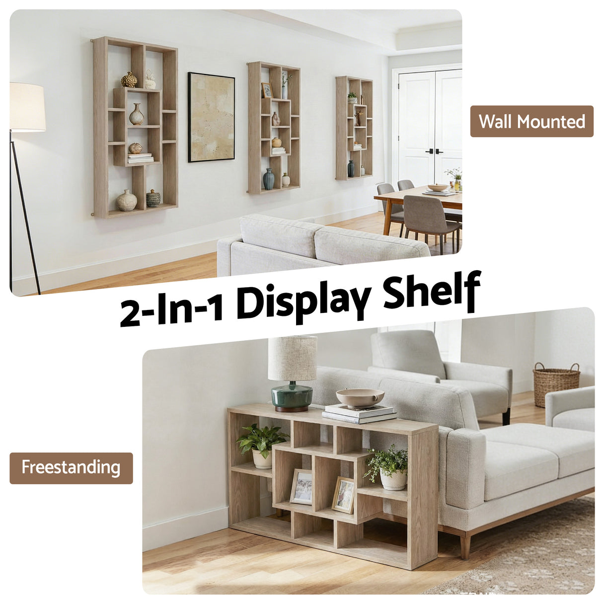 Glenunga Floating Wall Shelf, Wood