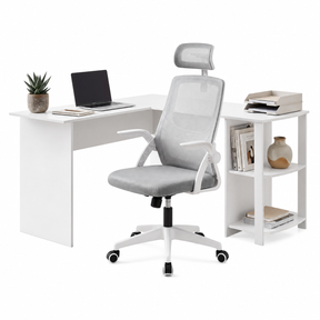Lyons Office Desk, White 136cm