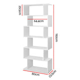 Artiss RIVA White 6-Tier Bookshelf