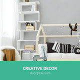 Artiss RIVA White 6-Tier Bookshelf