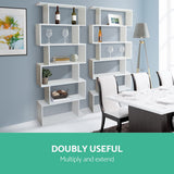 Artiss RIVA White 6-Tier Bookshelf