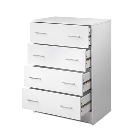 Burrawang 4 Drawer Tallboy, White