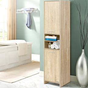 Moorak Tall Bathroom Tallboy, Oak image 1