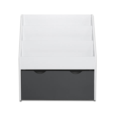 Keezi 3-Tier Kids Bookshelf and Magazine Rack — Integrated Toy Organiser — Allure Home Collections