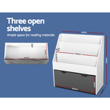 Keezi 3-Tier Kids Bookshelf and Magazine Rack — Integrated Toy Organiser — Allure Home Collections