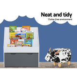Keezi 3-Tier Kids Bookshelf and Magazine Rack — Integrated Toy Organiser — Allure Home Collections